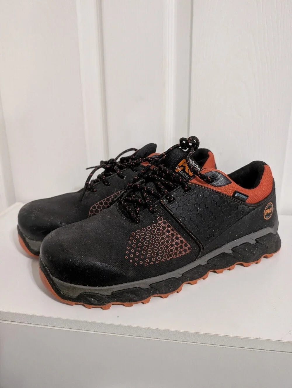 Timberland PRO Men's Low-Cut Ridgework Comp Toe Safety Work Black Shoes Size 11